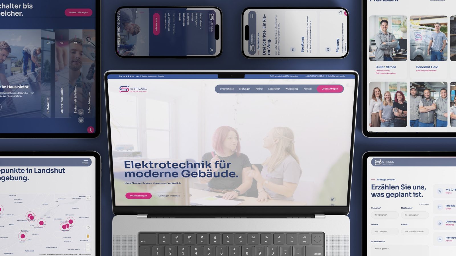 Klar strukturiert: Elektrotechnik, Website